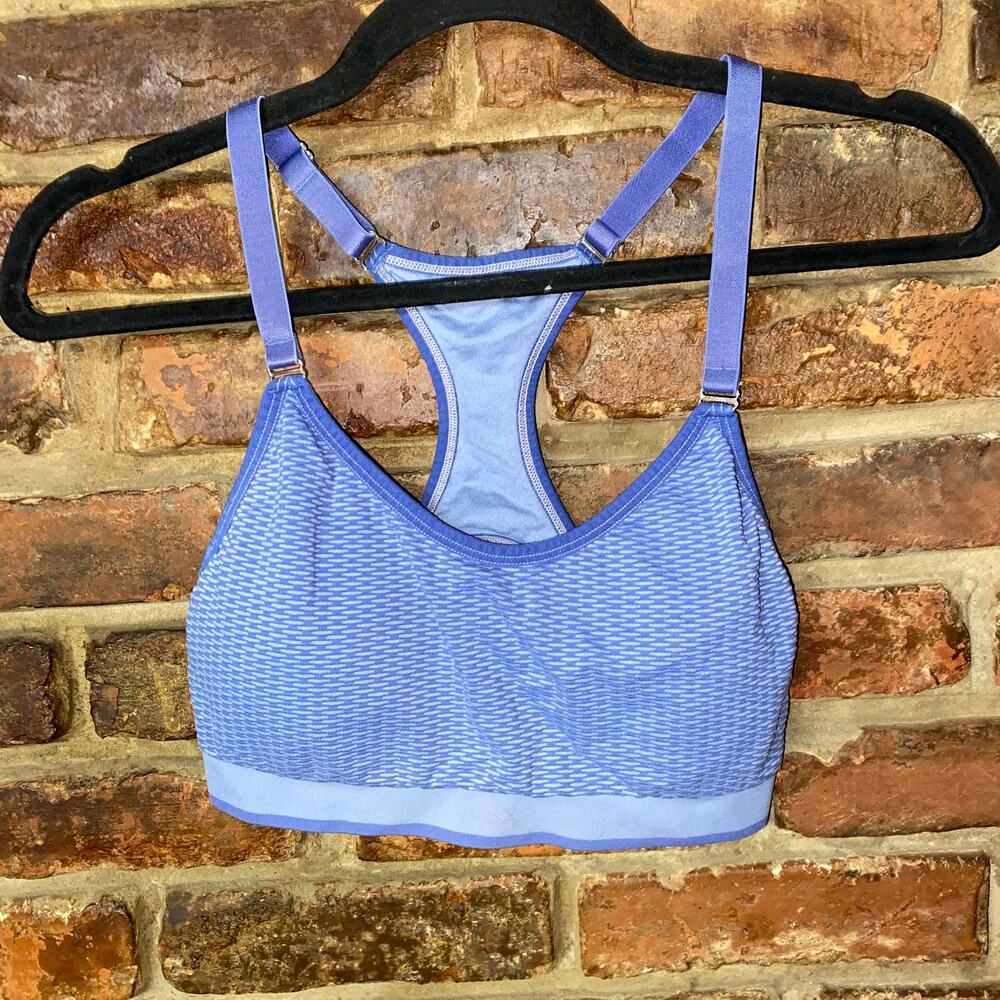 Victoria's Secret VSX Sport Blue Racerback Sports Bra Women's Size XS